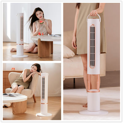 Качество  5V Cooling Tower Fan Polymer Battery Oscillating Wide Angle Fan Remote Control Фабрика