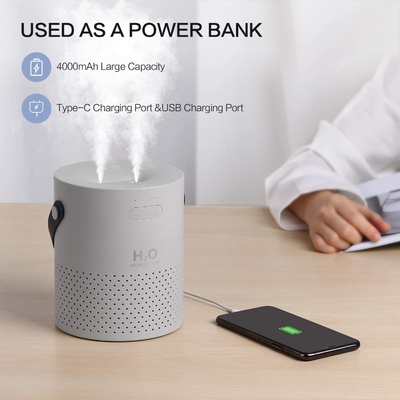увлажнитель тумана USB увлажнителя воздуха 1.1L батареи 4000mAh ультразвуковой мини крутой
